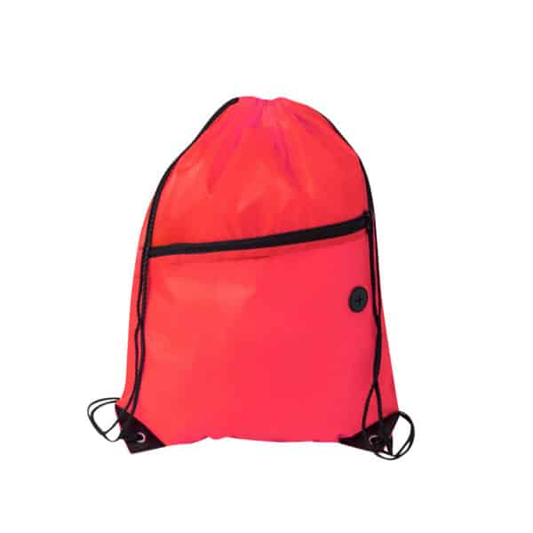 Polyester Drawstring Bag with Zippered Pocket - Image 14