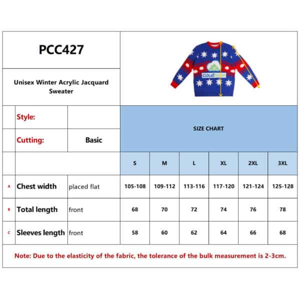 Unisex Winter Acrylic Jacquard Sweater - Image 8