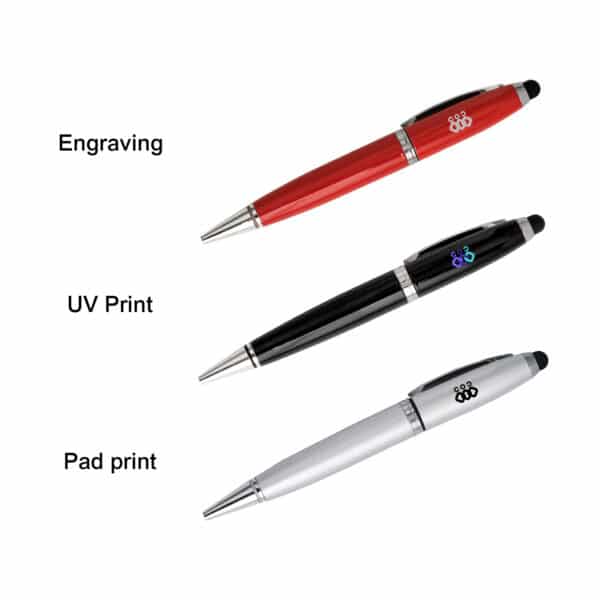 3in1 Metal Flash Drive Pen - Image 4