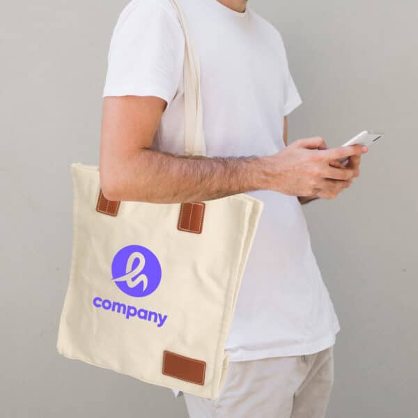 450gsm Canvas Bag With Magnetic Snap - Image 4