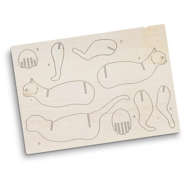 BRANDCRAFT Cat Wooden Model - Image 3