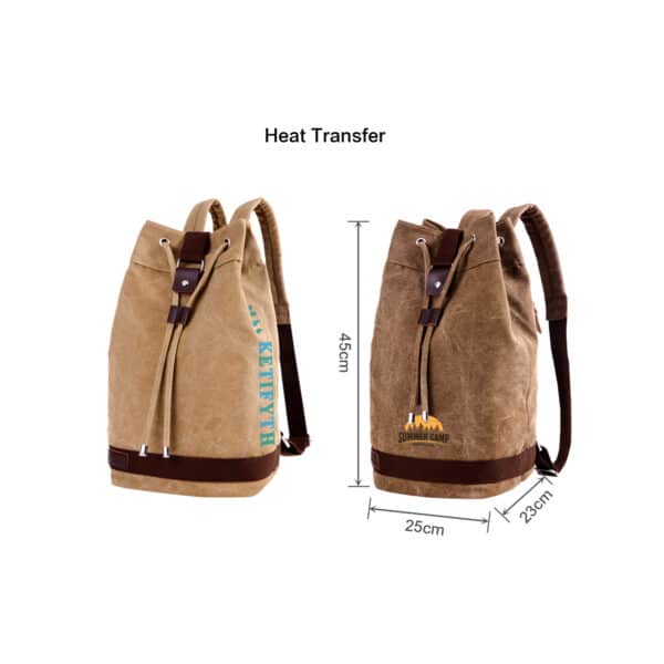 Canvas Bucket Backpack - Image 7