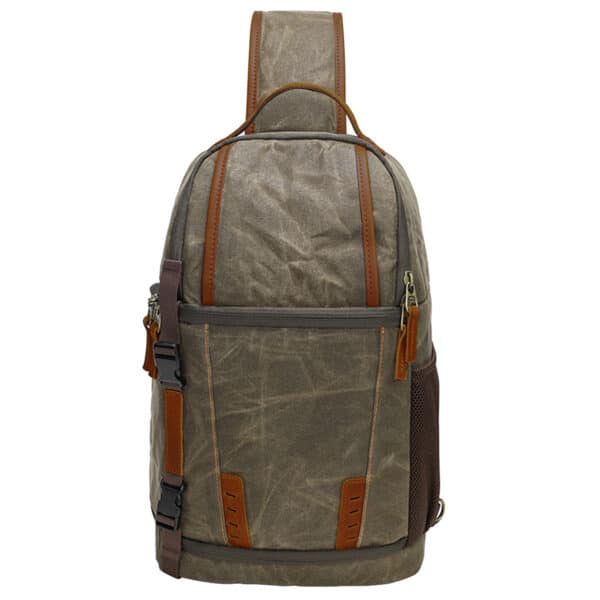 Waxed Canvas Camera Sling Bag - Image 4