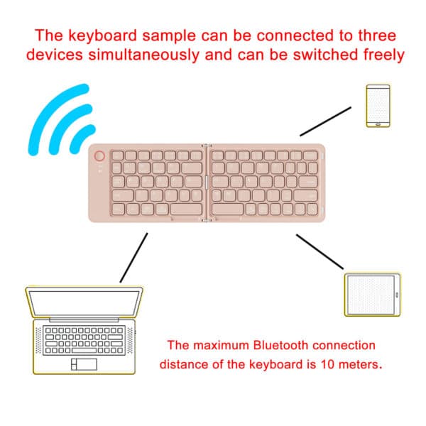 Wireless Foldable Keyboard - Image 4