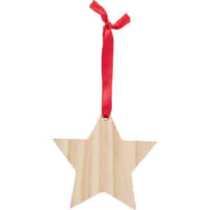 Wooden Christmas Star Ornament