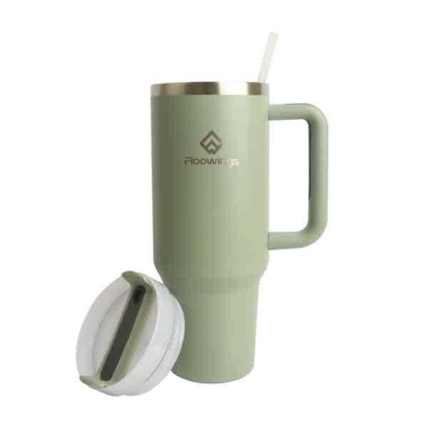 1.2L Stainless Steel Tumbler with Lid and Straw - Image 12