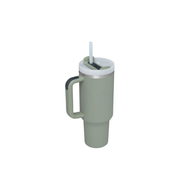 1.2L Stainless Steel Tumbler with Lid and Straw - Image 6