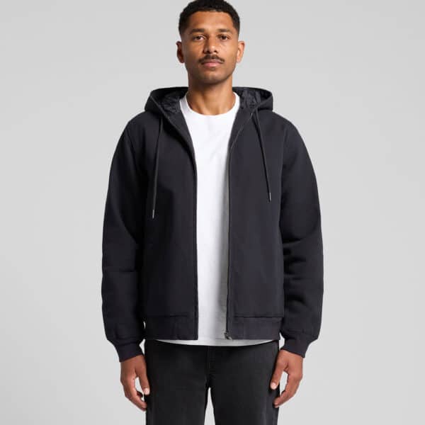 Canvas Bomber Hood Jacket - Image 2