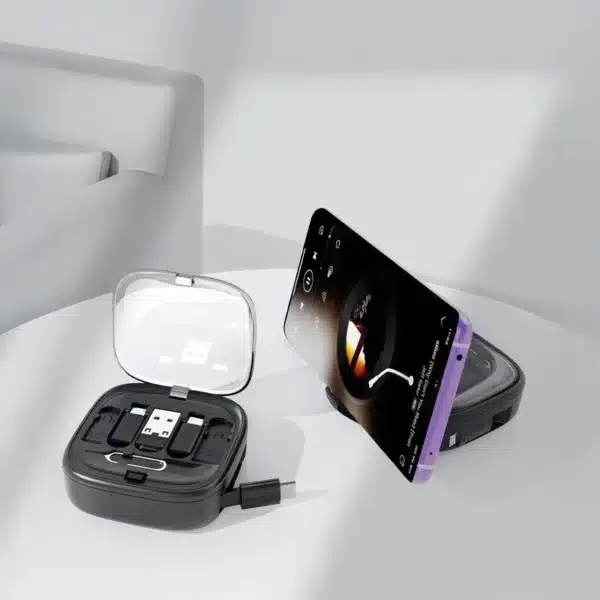 Catania Retractable 60W Fast Charging and Data Cable Set - Image 8