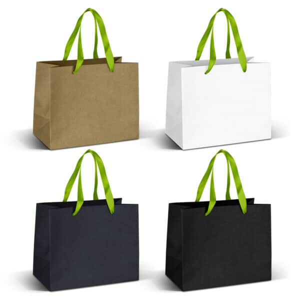 Medium Ribbon Handle Paper Bag - Image 8