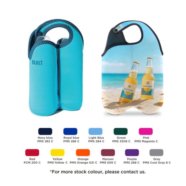 Twin Bottle Cooler with Snap Handle - Image 3