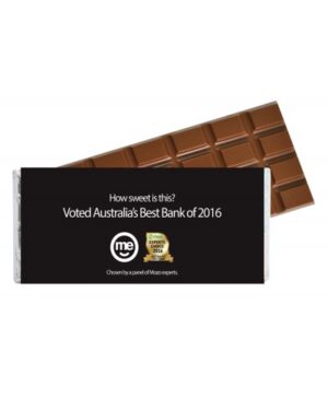 Large Chocolate Bar with Customised Wrapper (Standard & Belgian chocolate)