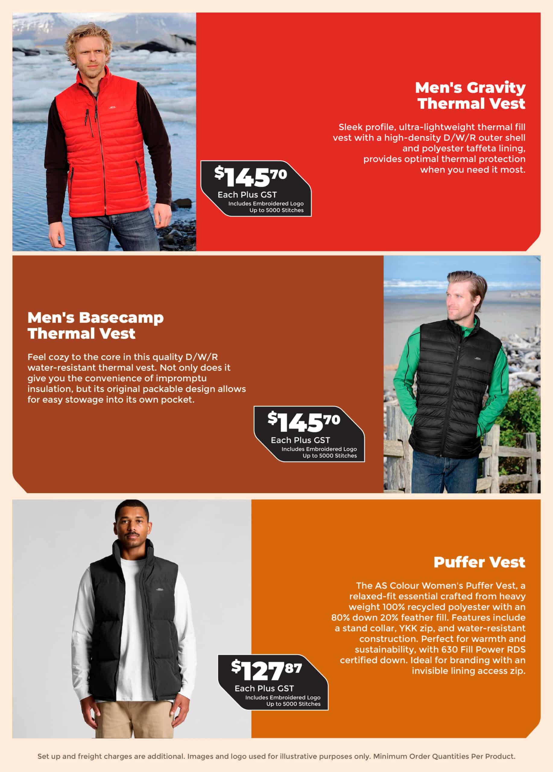 The Men's Puffer Vests Catalogue