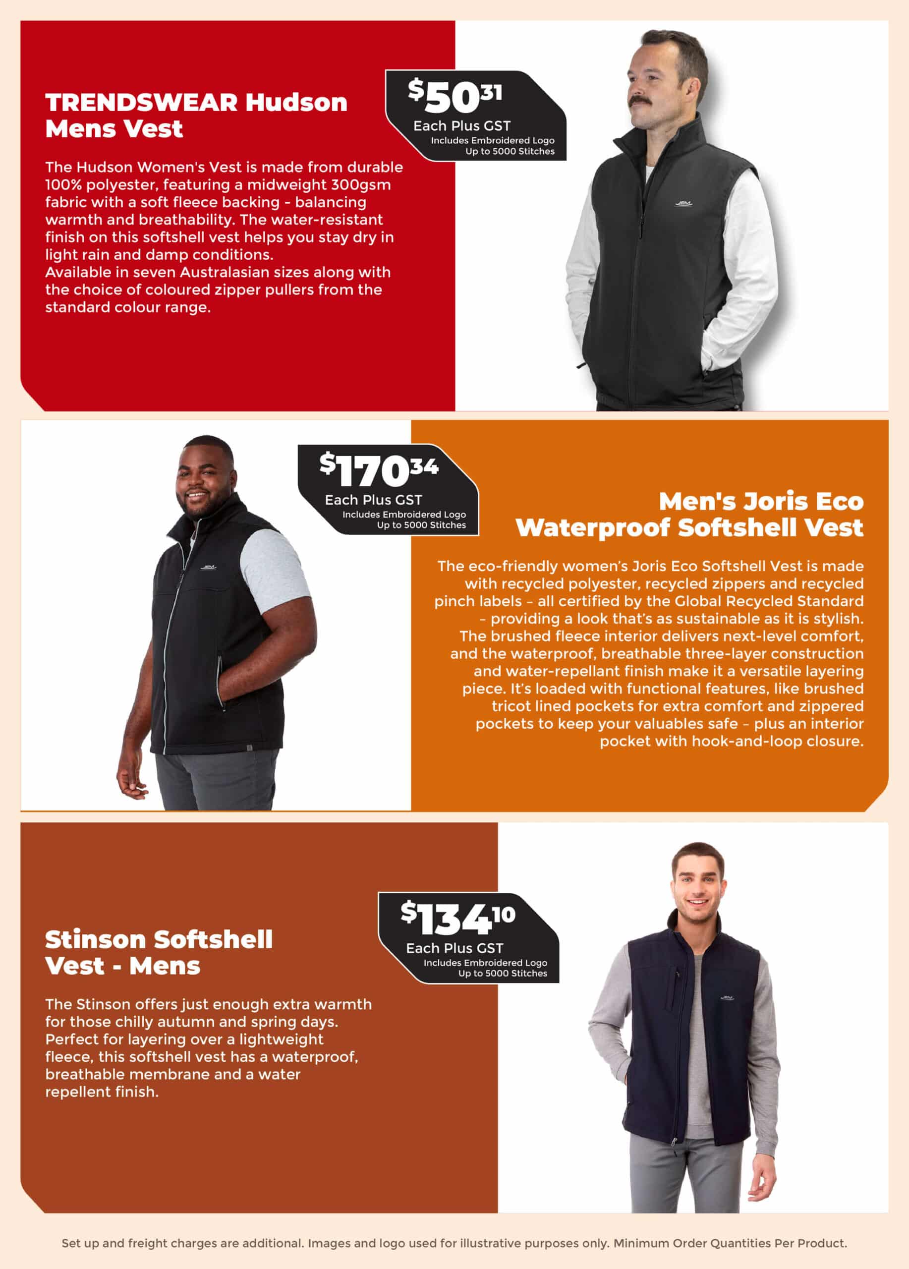 The Men's Softshell Vests Catalogue