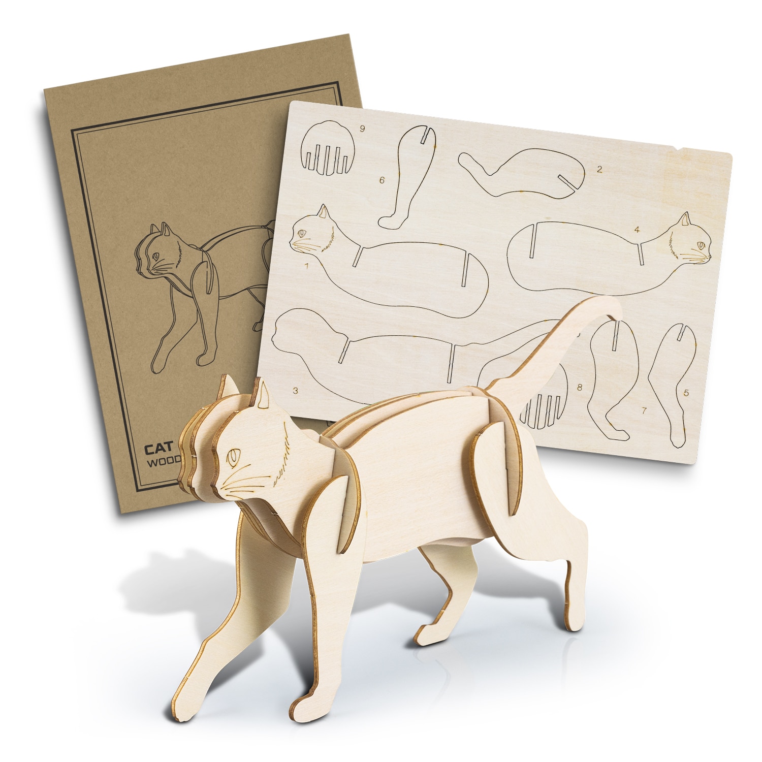 100 Christmas Corporate Gifts Countdown 2025 – Idea #65 BRANDCRAFT Cat Wooden Model