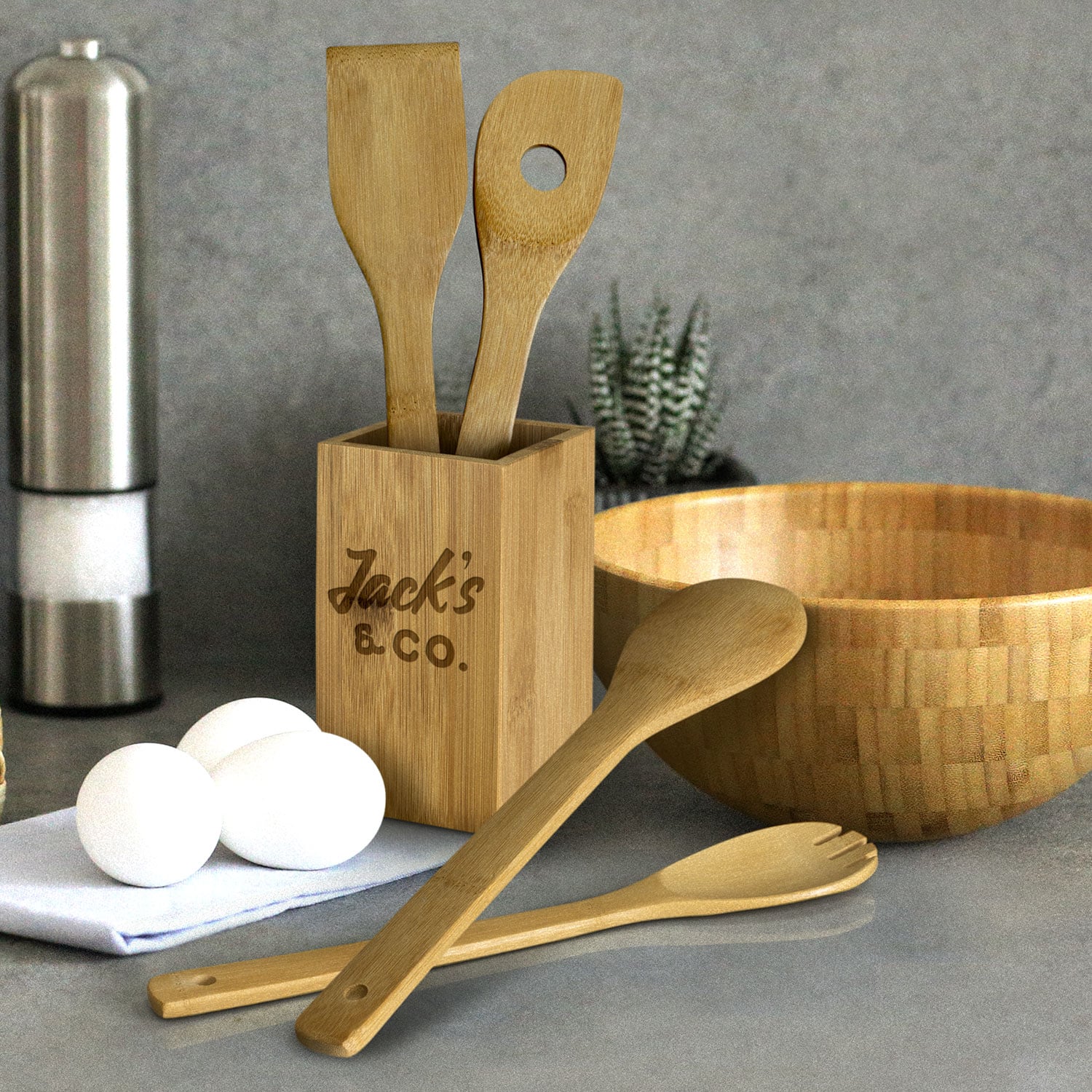 100 Christmas Corporate Gifts Countdown 2025 – Idea #93 Bamboo Kitchen Utensils