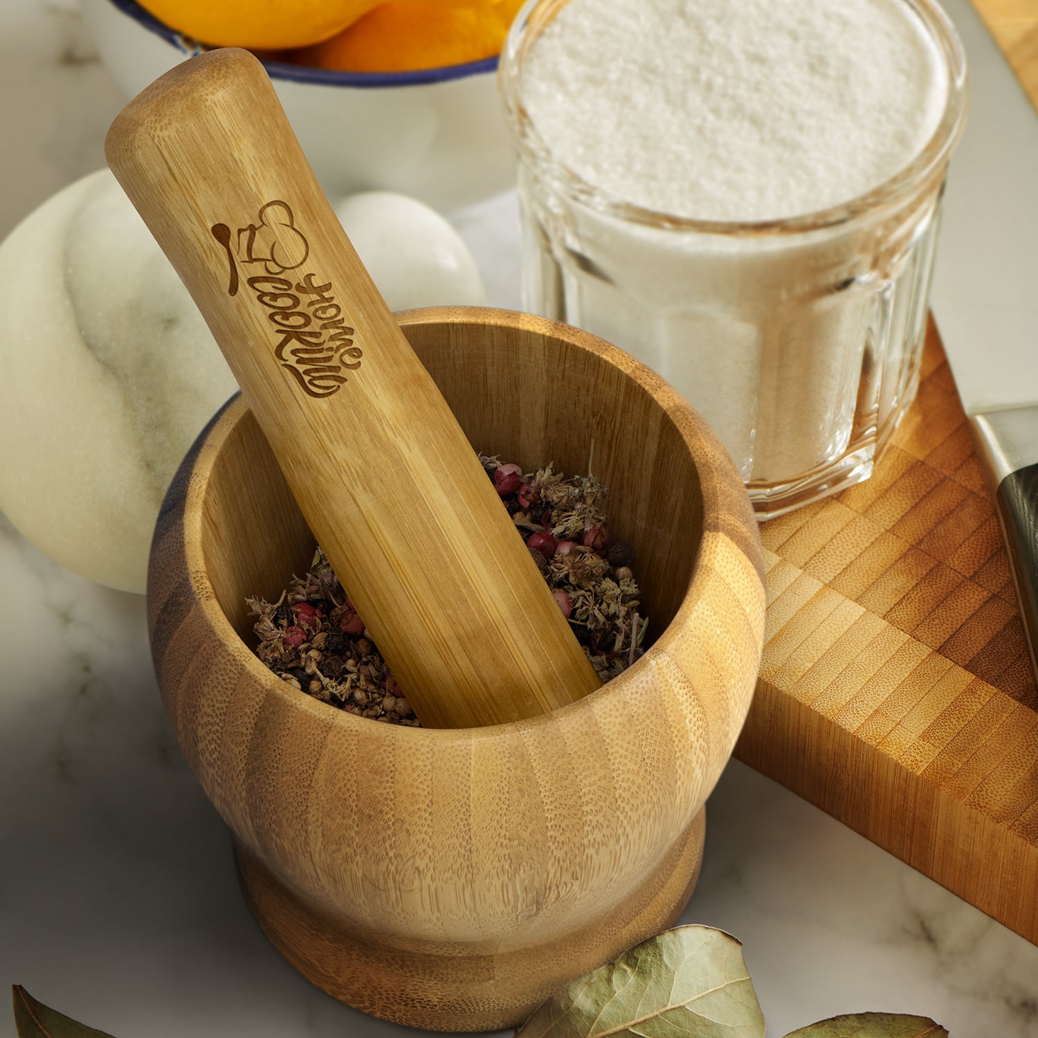 100 Christmas Corporate Gifts Countdown 2025 – Idea #94 Bamboo Mortar and Pestle