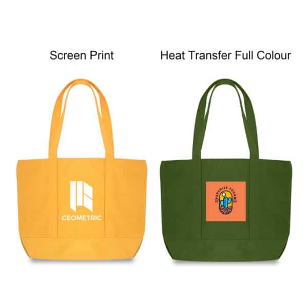 Canvas Zippered Tote Shoulder Bag