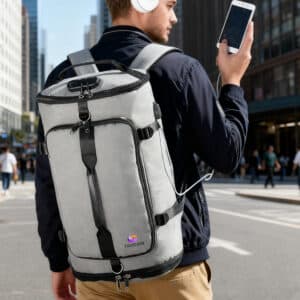 Convertible Bucket Backpack Duffel Bag