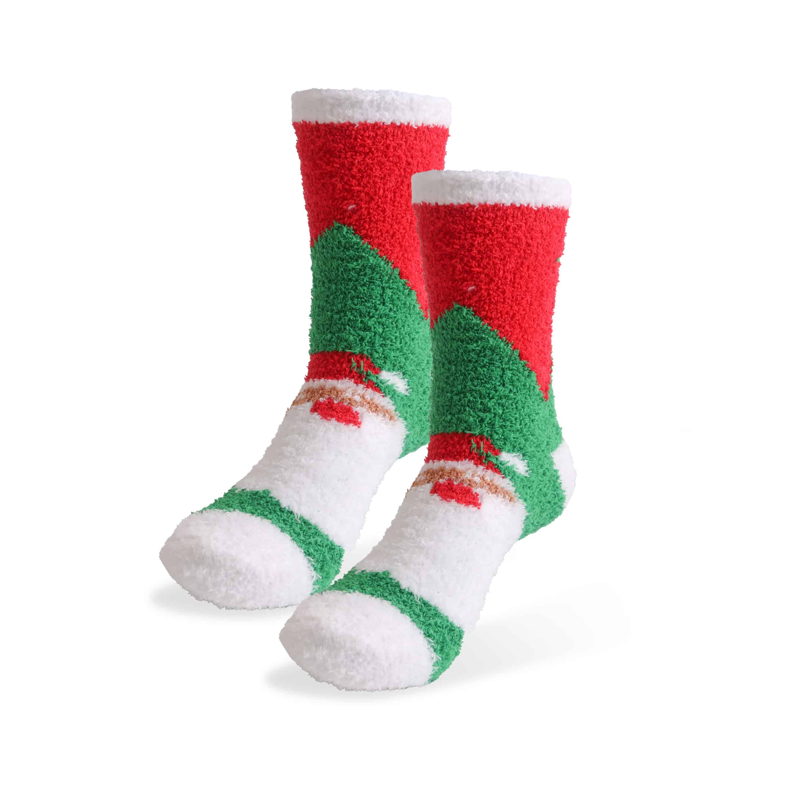 100 Christmas Corporate Gifts Countdown 2025 – Idea #90 Crew Custom Pattern Coral Fleece Socks