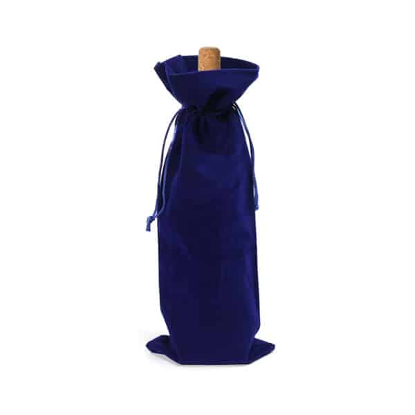 Drawstring Velvet Wine Bottle Bag