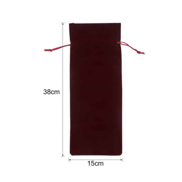Drawstring Velvet Wine Bottle Bag