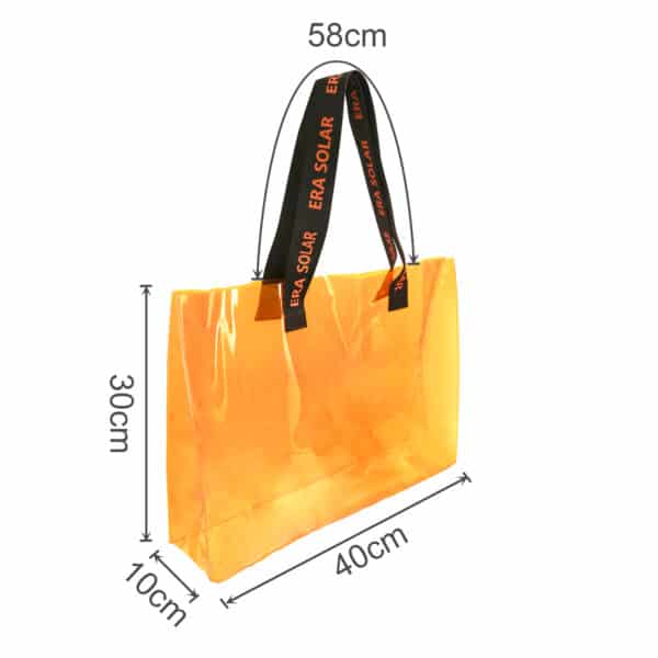 PVC Colorful Clear Tote Bag