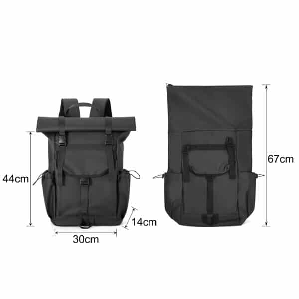Polyurethane Roll Top Backpack