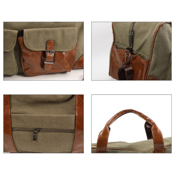 Vintage Canvas Duffle Bag