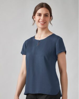Womens Evelyn Short Sleeve Blouse