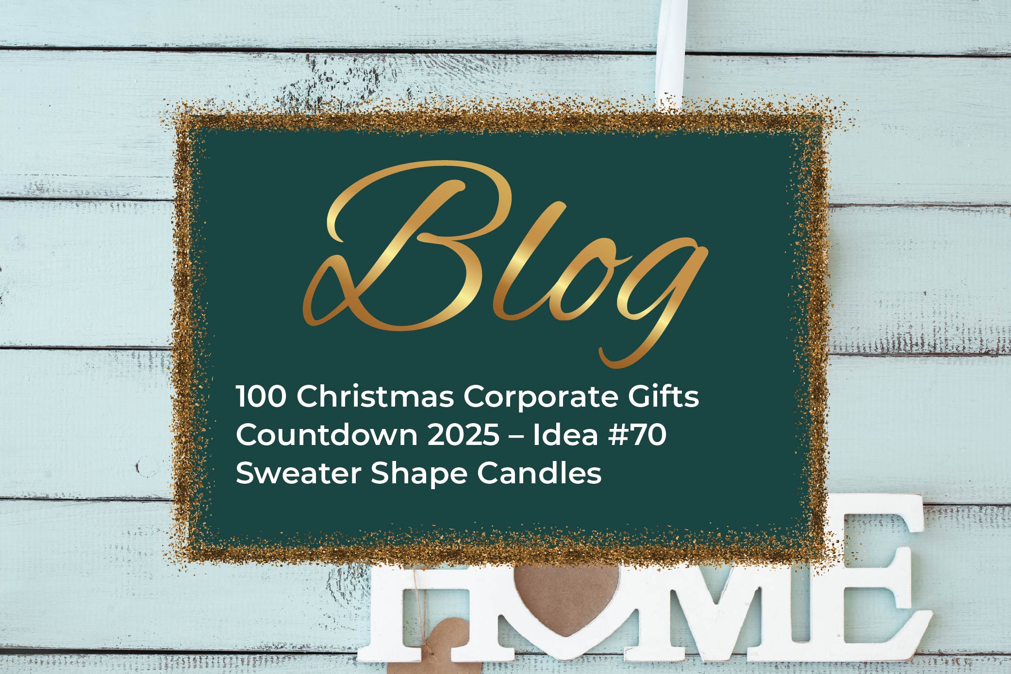 100 Christmas Corporate Gifts Countdown 2025 – Idea #70 Sweater Shape Candles
