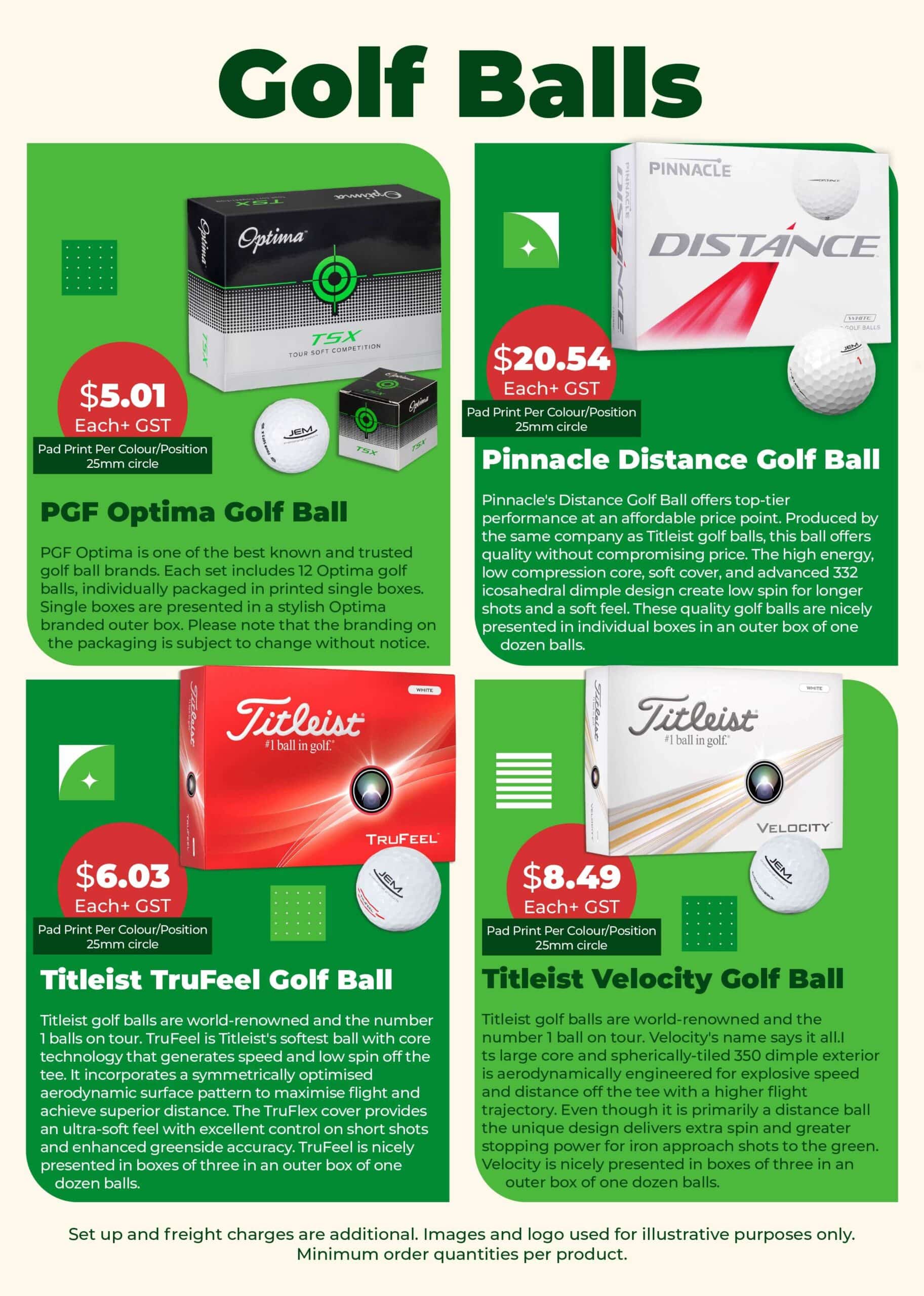 Corporate Golf Days Branded Merchandise