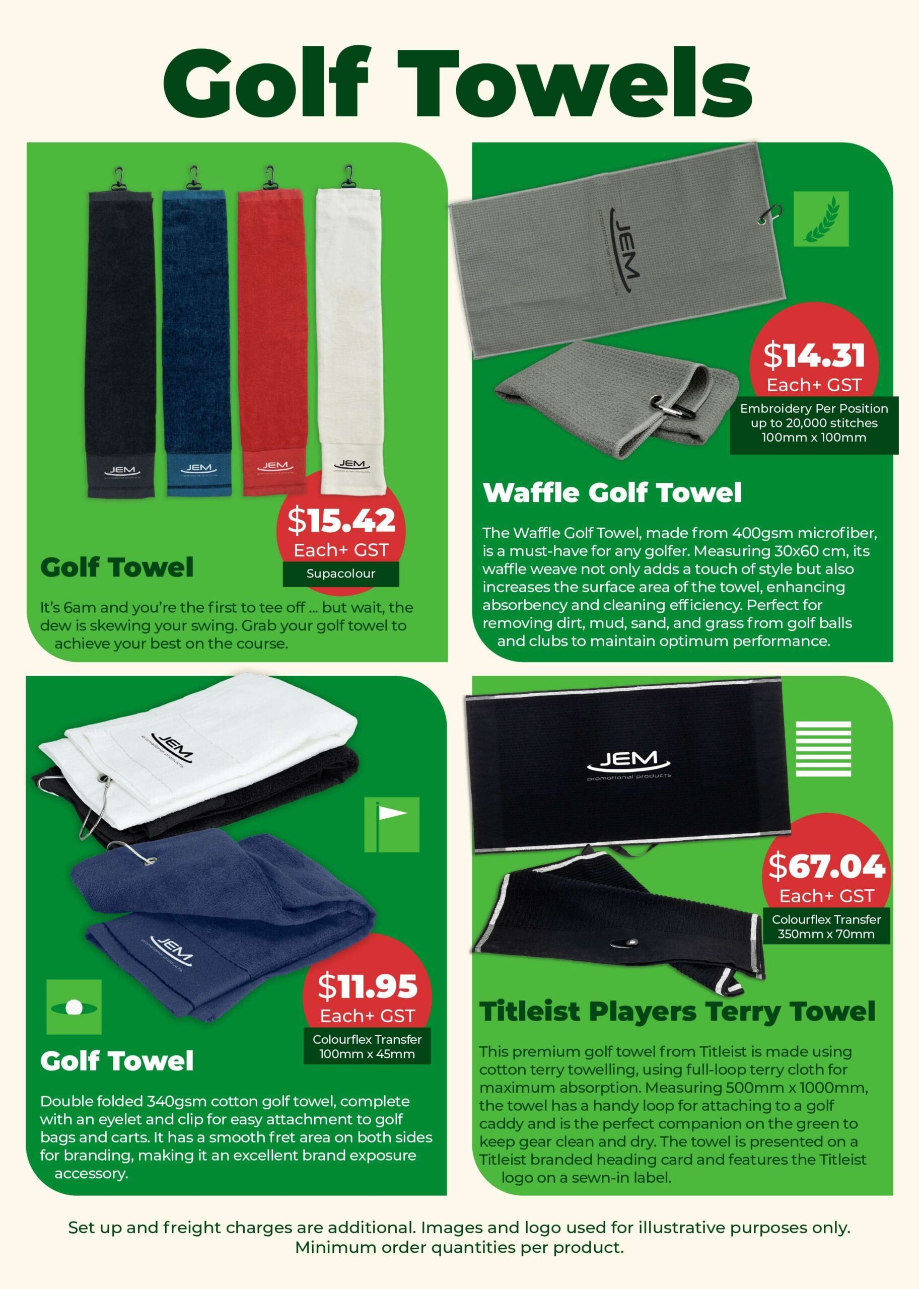 Corporate Golf Days Branded Merchandise