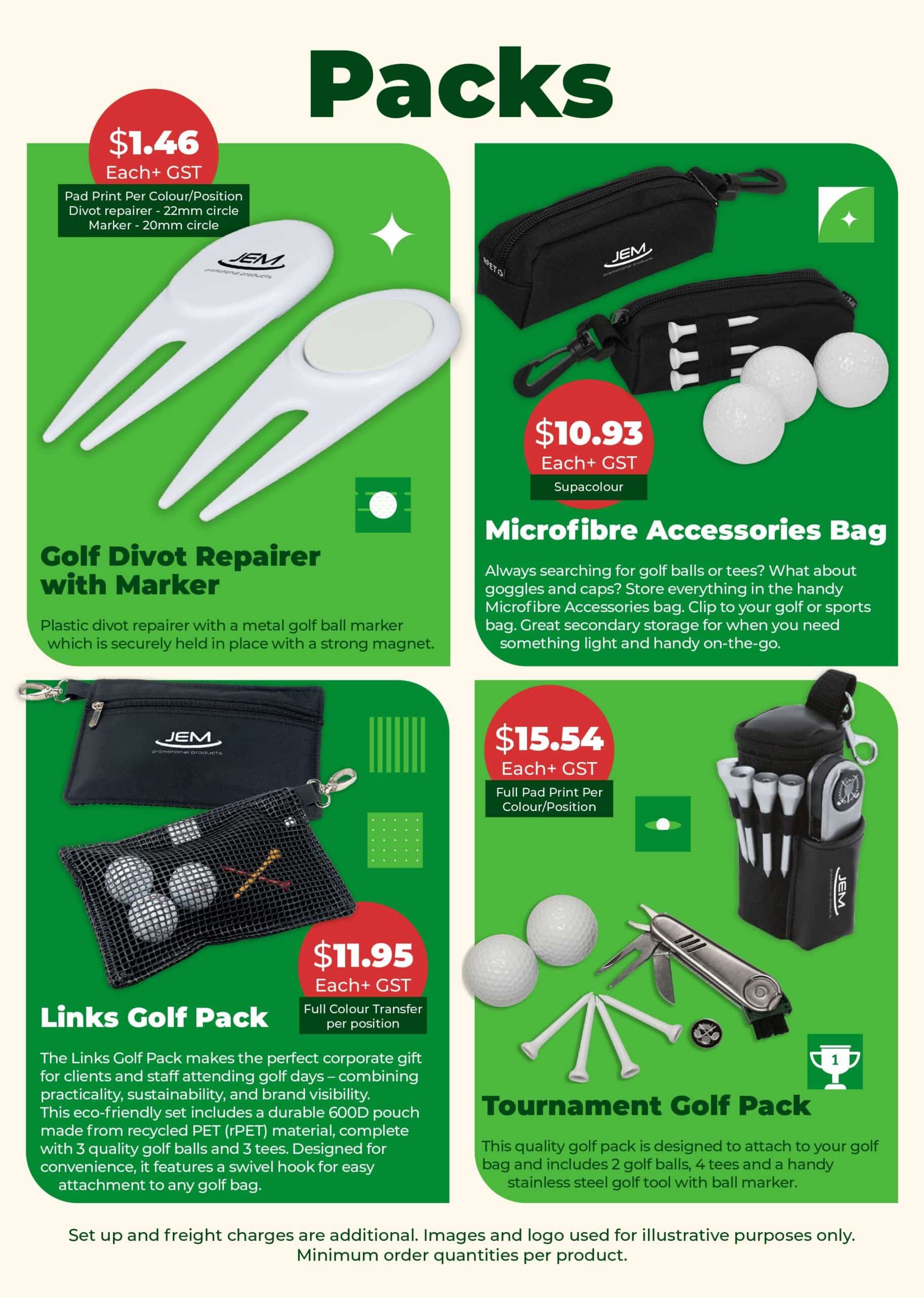 Corporate Golf Days Branded Merchandise