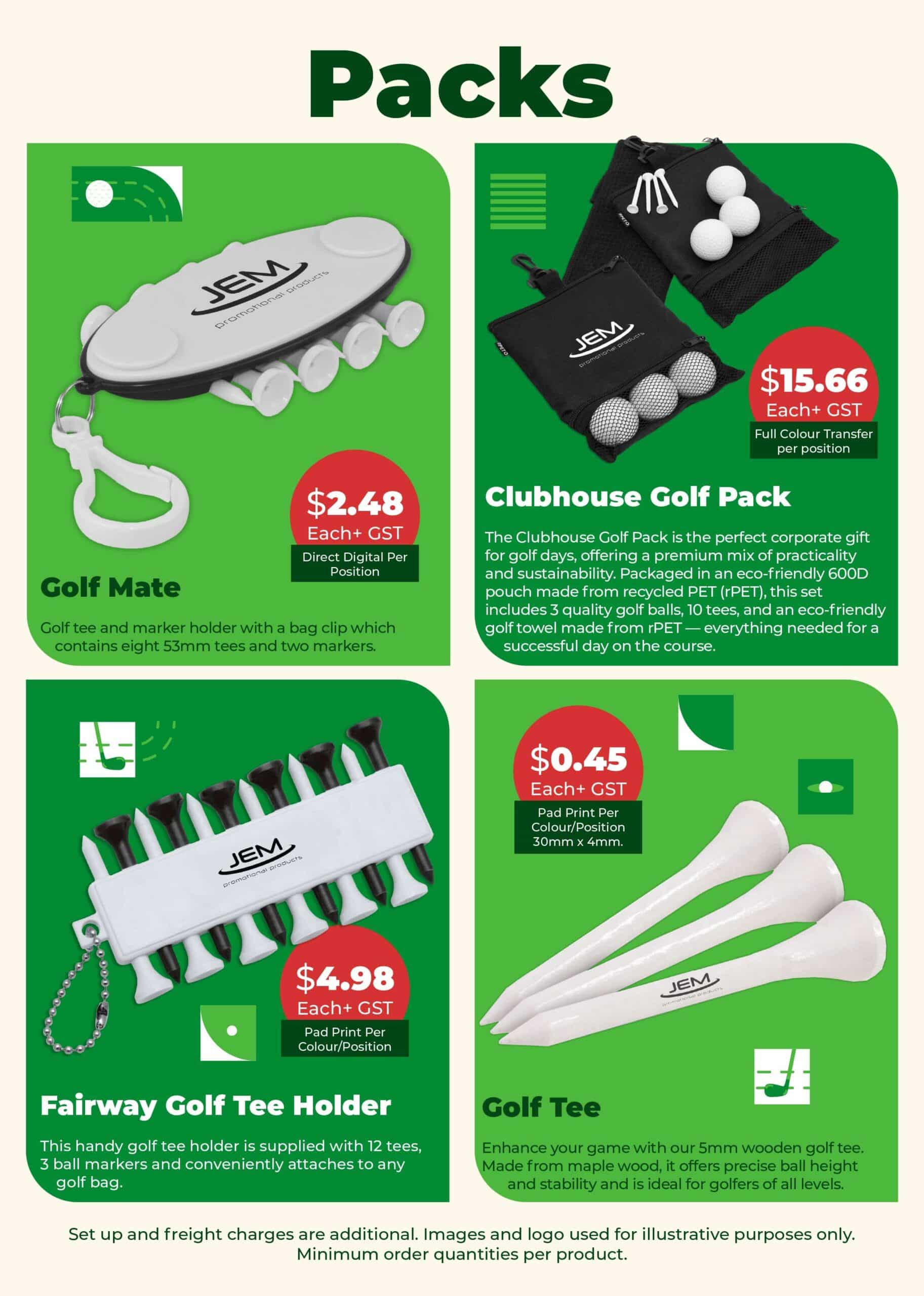 Corporate Golf Days Branded Merchandise
