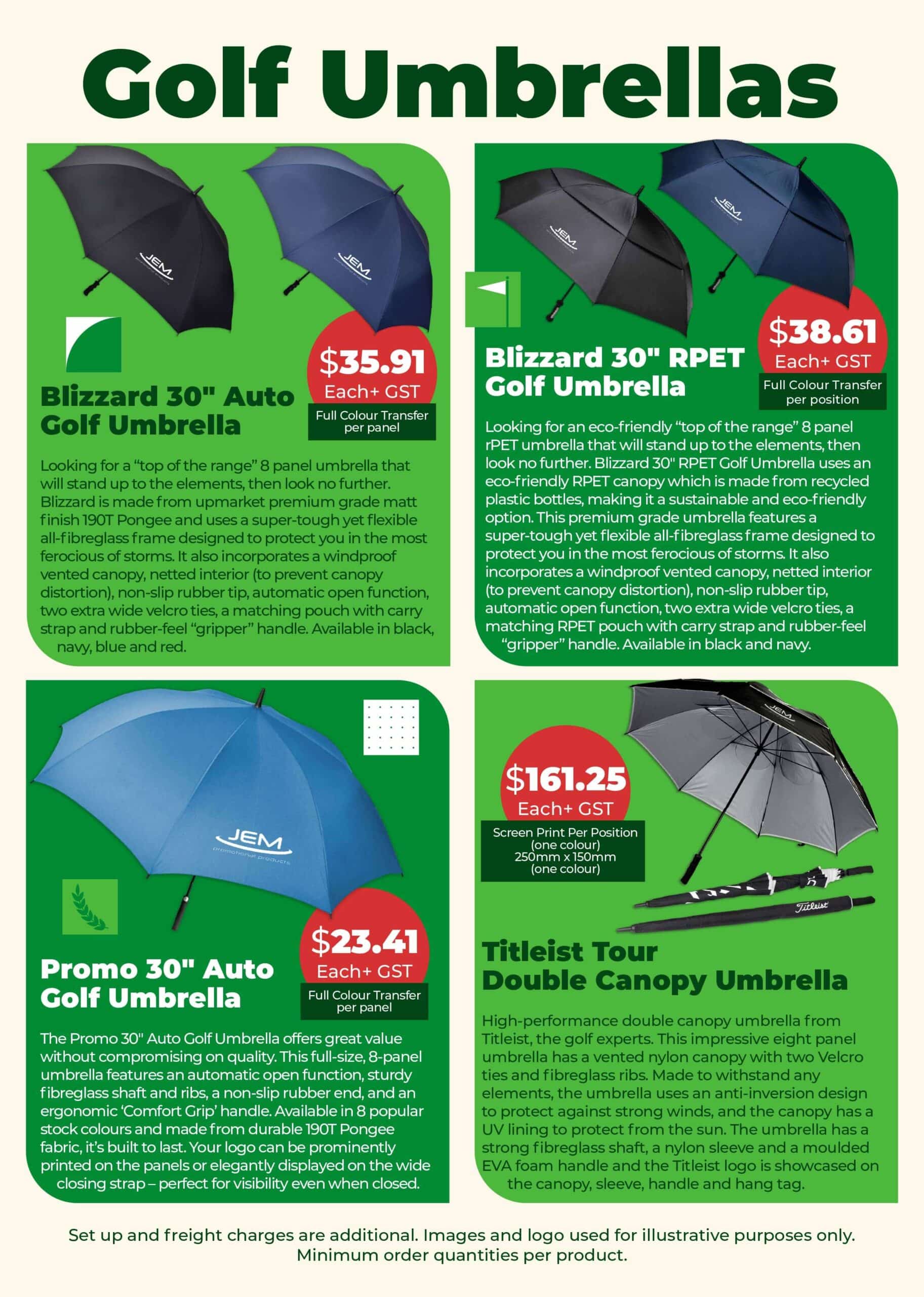 Corporate Golf Days Branded Merchandise
