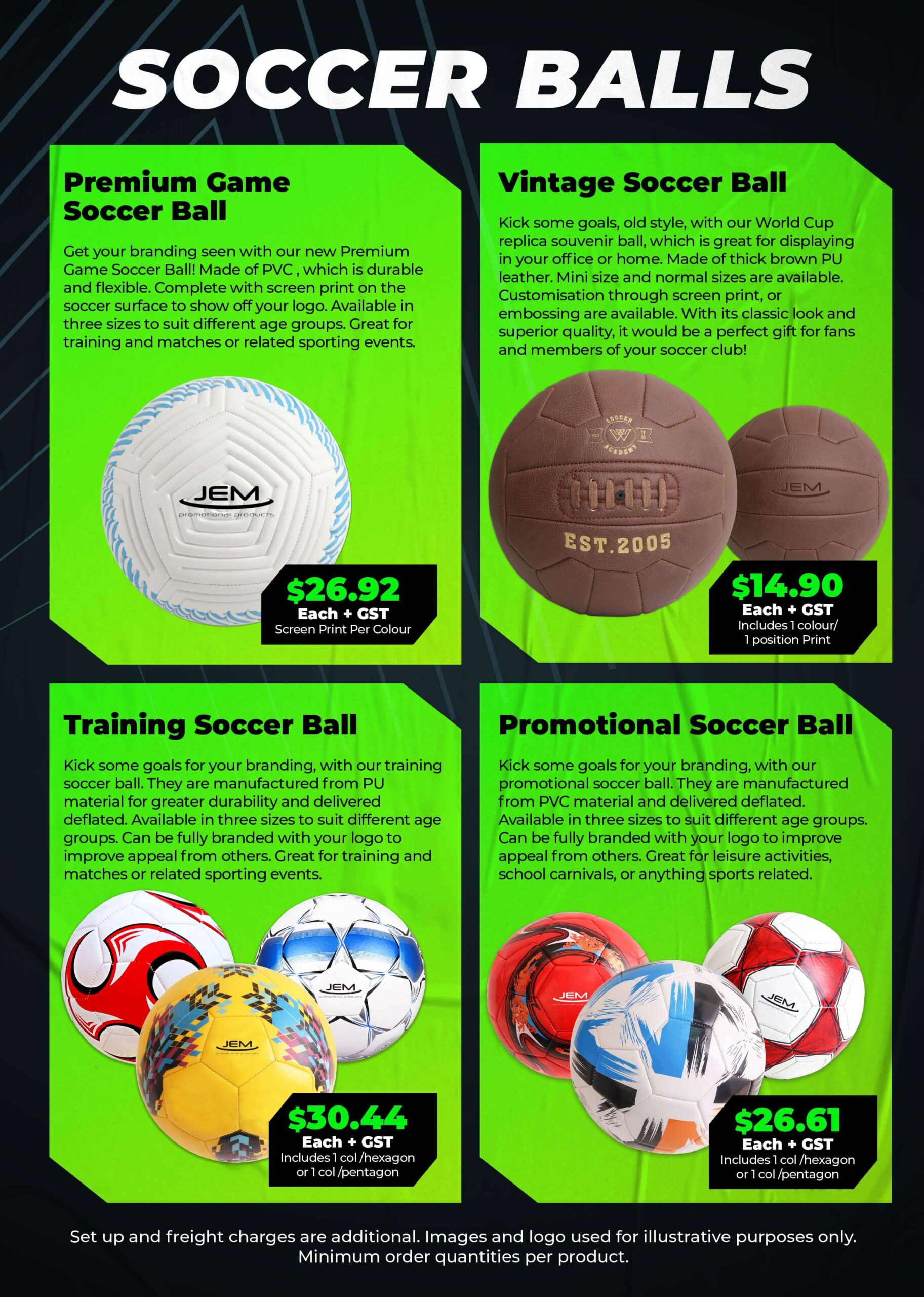 Custom Sports Balls & Promotional Merchandise