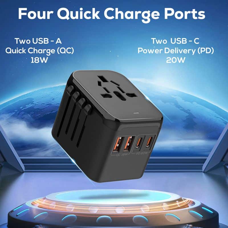 100 Christmas Corporate Gifts Countdown 2025 – Idea #76 Fendi 20W QC and PD Travel Adaptor (2A2C)