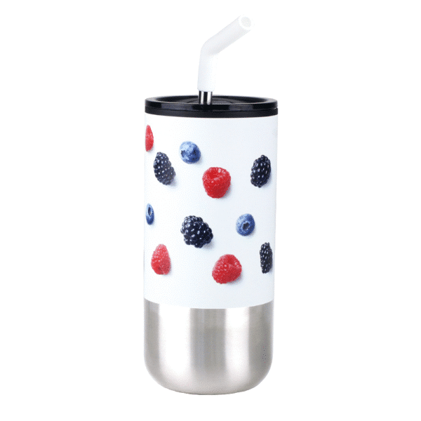 Lagom 470ml Tumbler With Stainless Steel Straw