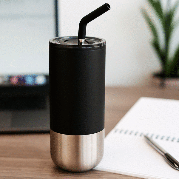 Lagom 470ml Tumbler With Stainless Steel Straw