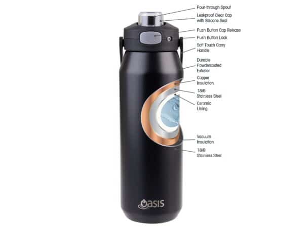 Oasis Capri 1L Vacuum Quick Release Lid Bottle