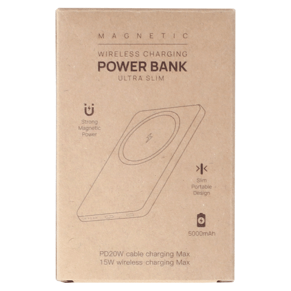 Slim Metal Magnetic Power Bank 5000 mAh