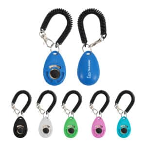 Pet Training Clicker with Coiled Lanyard