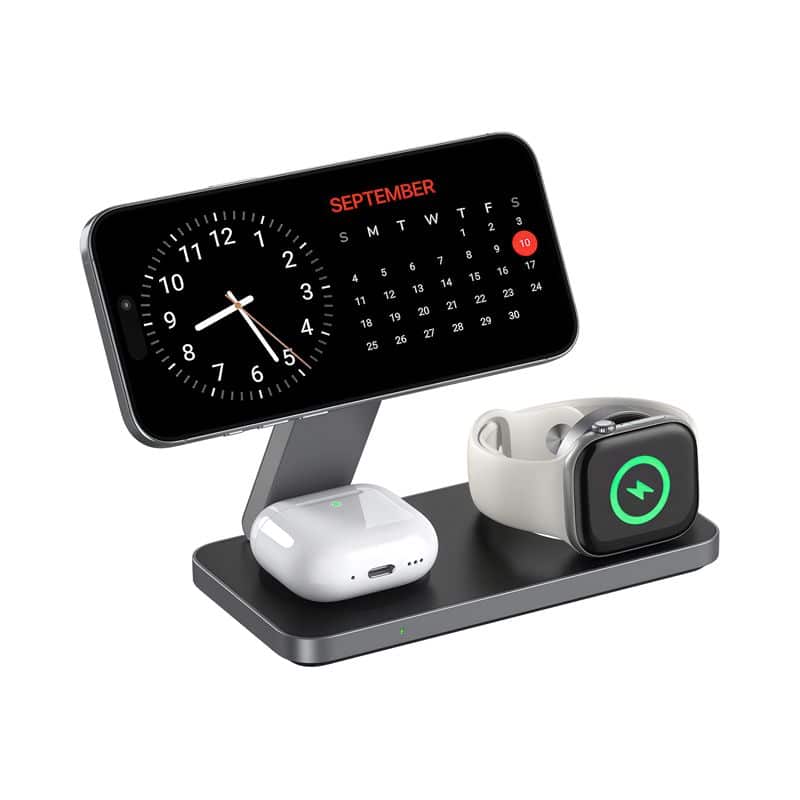 100 Christmas Corporate Gifts Countdown 2025 – Idea #42 Rodgers 15W 3n1 Magnetic Wireless Charging Station