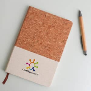 Natural Cork & Cotton A5 Notebook