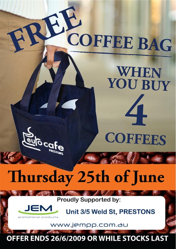 Coffee Bag Promotion Poster