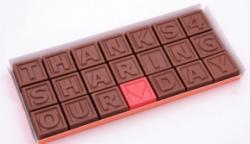 Chocolate Letter Blocks